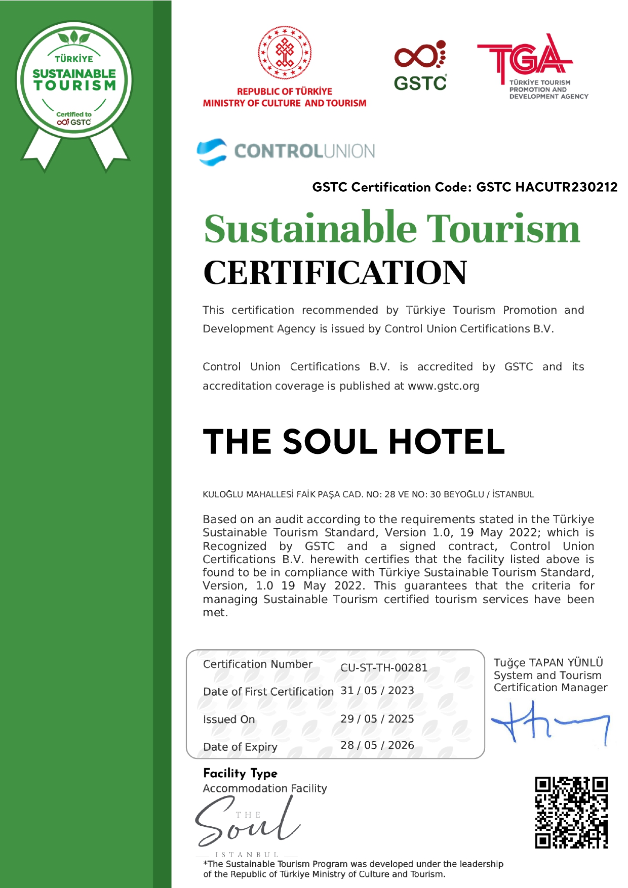 Certification